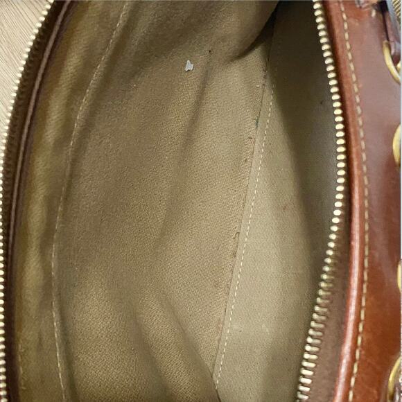 Vintage Dooney & Bourke Monogram Canvas Tote Bag with Leather Accents - Picture 8 of 12